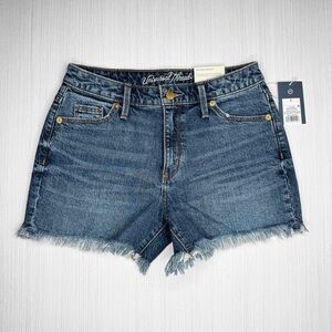 UNIVERSAL THREAD High Rise Denim Shorts 2 Blue Frayed‎ Hem Stretch Cutoff Casual